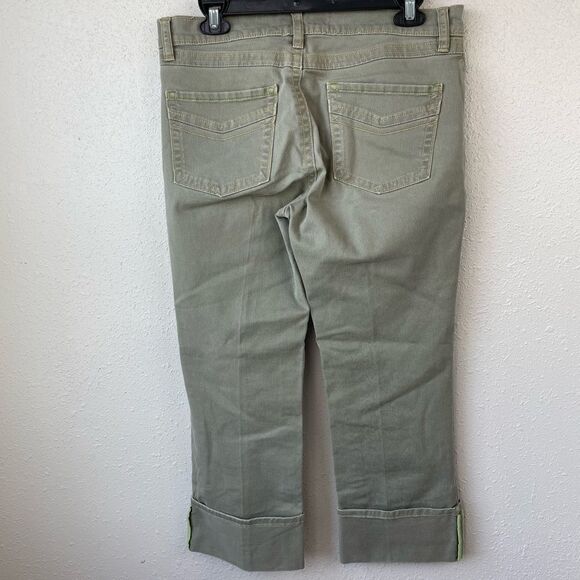 Old Navy Green Cropped Pants Size 8 EUC - Picture 3 of 6